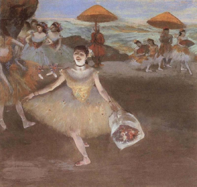 Edgar Degas Dancer with Bouquet oil painting image